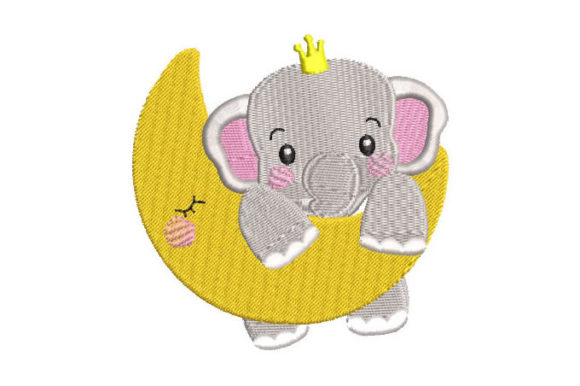 Baby Elephant and Moon Embroidery Review