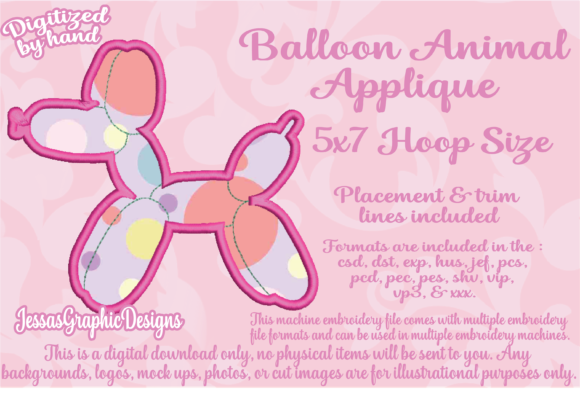 Balloon Animal Applique Review for Holiday Creations