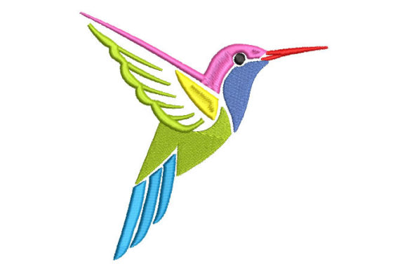 Colored Hummingbird Embroidery Review