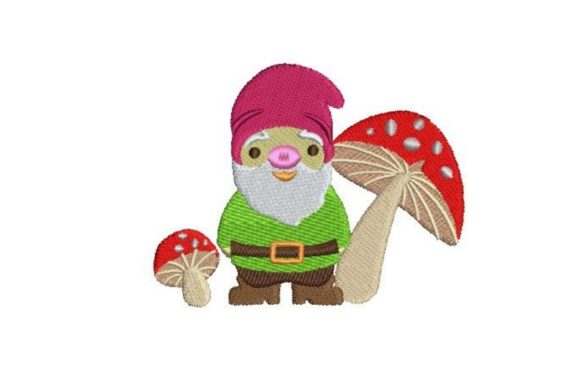 Gnome and Mushrooms Embroidery Review