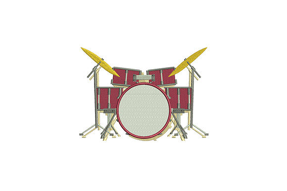 Maroon Drum Kit Embroidery Review