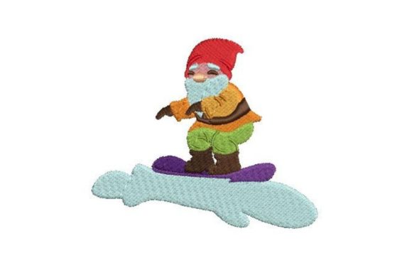 Snowboarding Gnome Embroidery Review