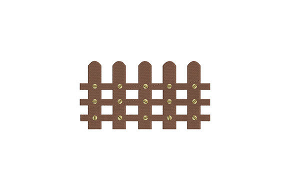 Wood Picket Fence: A Timeless Embroidery Design for Handmade Gifts